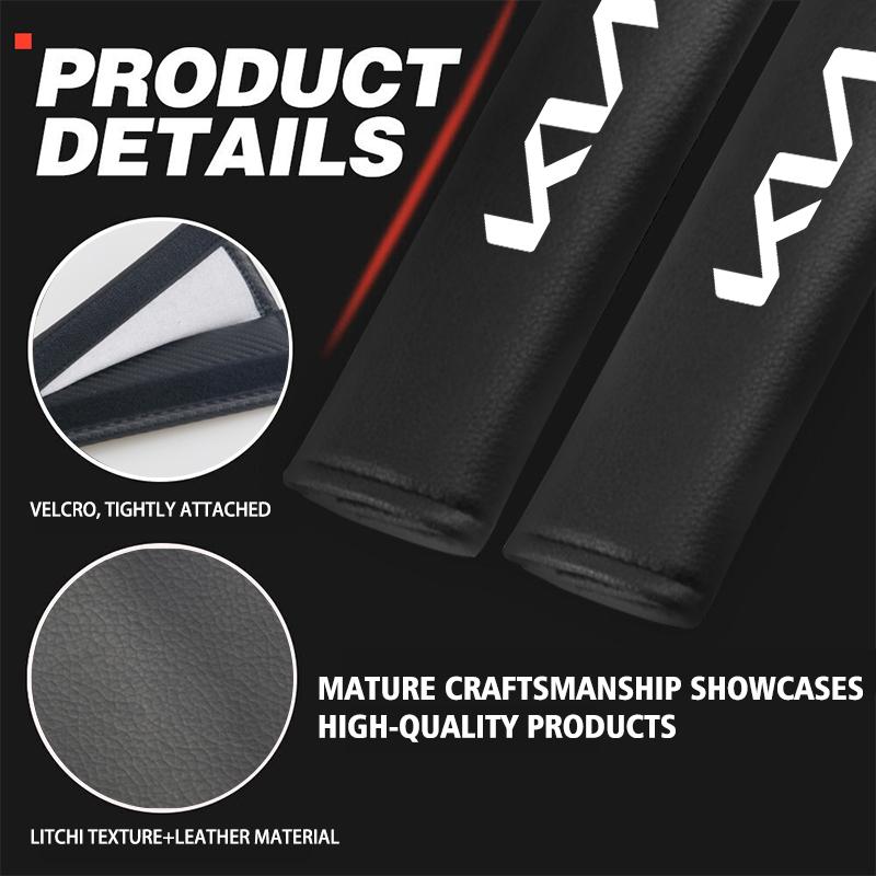 NAQF7 1/2Pcs Carbon Fiber Car Seat Belt Cover Shoulder Pad Protector Cover Safety Belt Padding Pad Cushion For KIA K5 Rio Ceed Rio K2