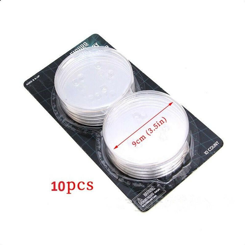 10 шт., круглая прозрачная подставка для фигурки, подставка для дисплея, подходит для большинства моделей от 6 до 8 дюймов