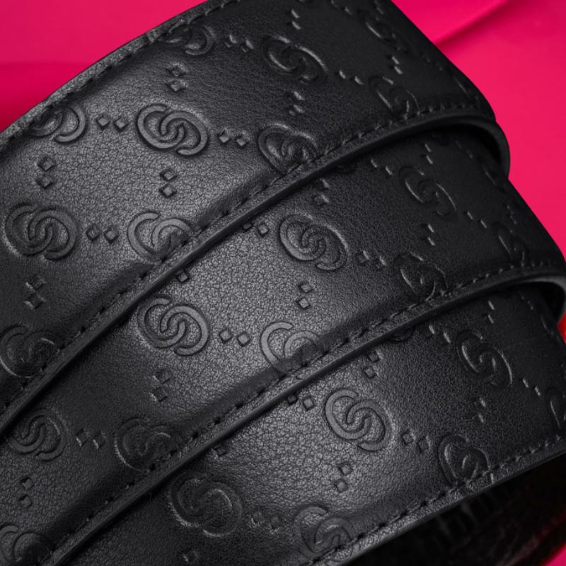 Fashion Business Men's Belt Genuine Luxury Brand Metal Buckle Belt High-Quality PU Leather Soft Belt With Cargo Pants Jeans