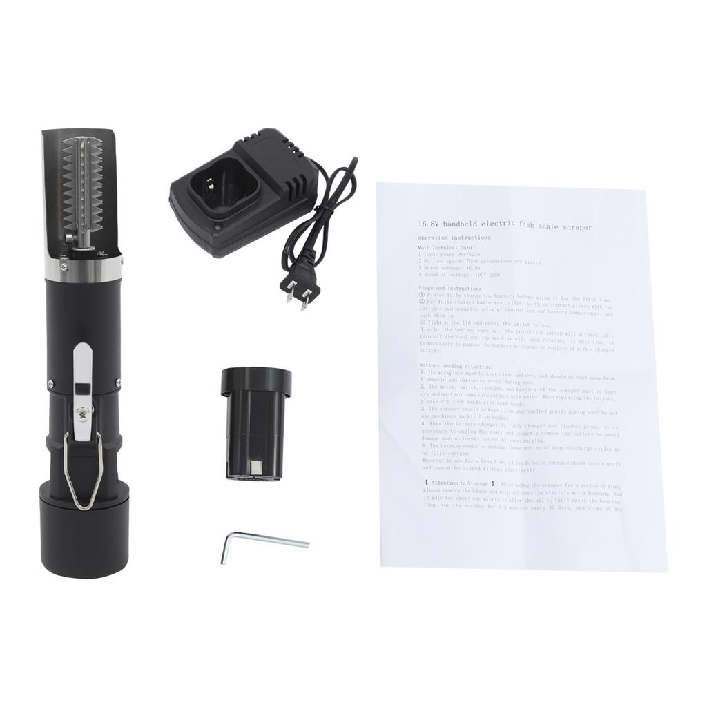 Профессиональная электрическая рыбочистка, 7000 об/мин 8000 мАч IPX7 водонепроницаемая, из нержавеющей стали для кухни, ресторана, домашнего использования