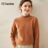Fanzhen Women's Thickened Semi-High Neck Cashmere Blend Sweater