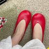 Street Style Round Toe Women Mary Jane Shoes Design Fashion Slip On Soft Sole Flats Spring Autumn Ladies Wedding Party Shoes