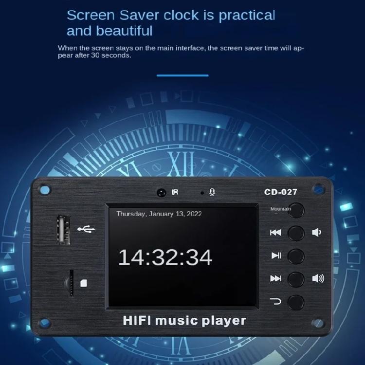 Промышленная плата декодирования MP3 с 2,8-дюймовым ЖК-дисплеем, стереозвуком, простой установкой