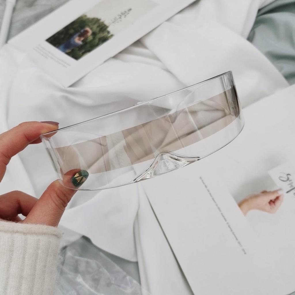 Солнцезащитные очки Futuristic Warrior: Модные интегрированные очки для вечеринок с персонализированной повязкой на голову