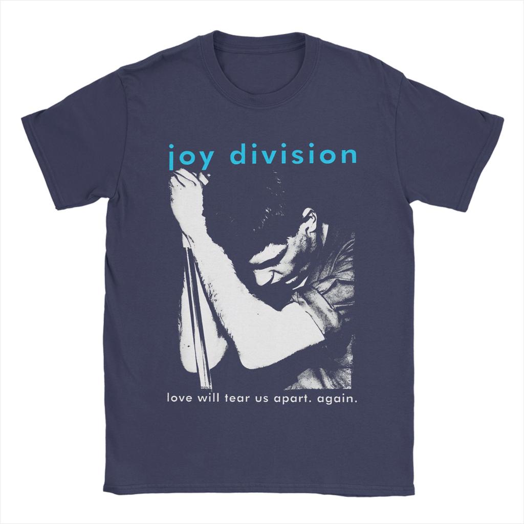 Retro Joy Division Japanese Tshirts For Men Women 100%Cotton Short Sleeve Punk Rock Goth Crewneck Summer TopsTops