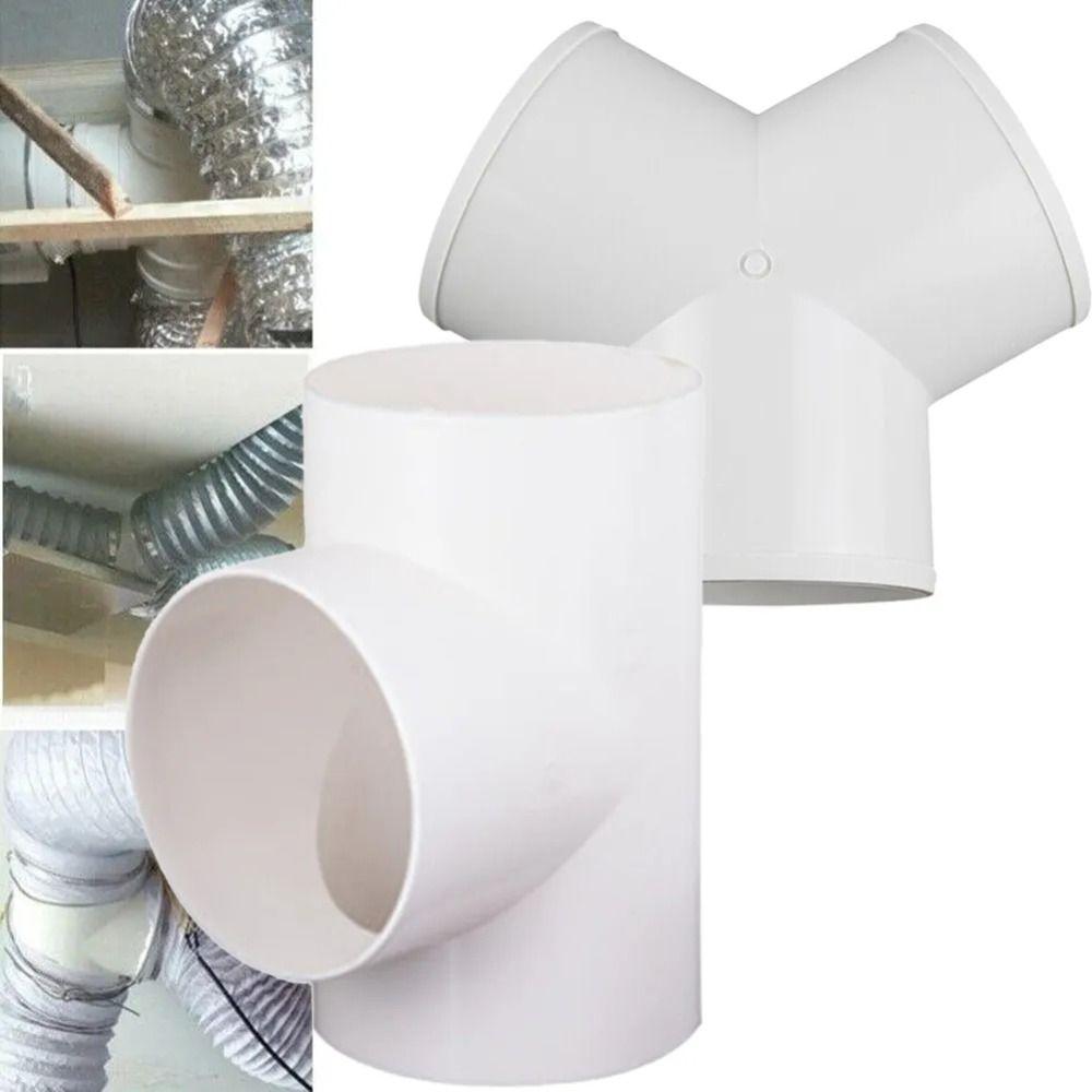 100/150/200mm Exhaust Duct Connector PVC Splitter Connector Air Ventilation