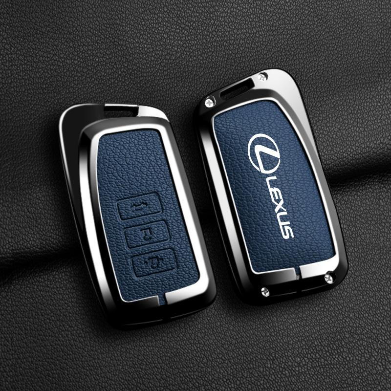 Vintage Leather Car Key Case Full Cover Shell Keychain Accessories For Lexus NX GX LX GS RX IS ES RC 200 250 350 LS 450H 300H XM6
