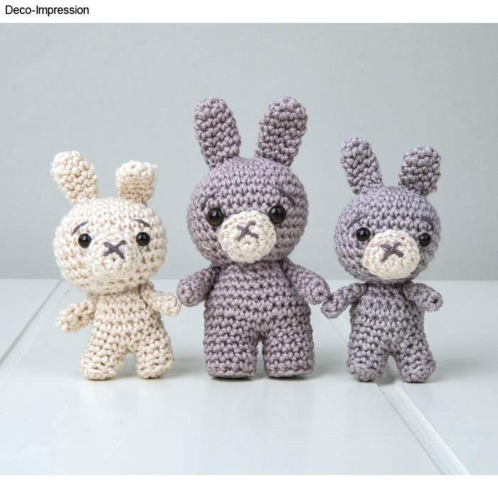 Yeux de sécurité en plastique - RAYHER - 8mm - noir - lot de 10 avec rondelles