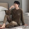 Pajamas Men'S Spring And Autumn Pure Cotton Long Sleeve Autumn Men'S Loose Casual Homewear Suit Men'S