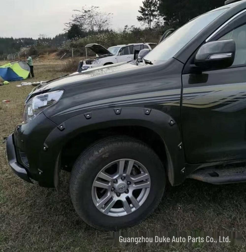 Toyota Prado LC50 (2014-2017) Широкие расширители крыльев с заклепками