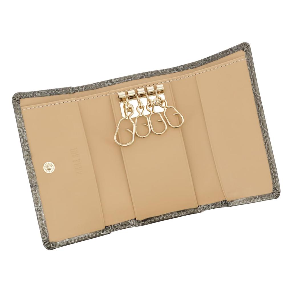 Ключница Мультикартхолдер Вместительная 316906 Кошелек Мини-кошелек Натуральная кожа Тиснение Тиснение Темно-синий [ANNA SUI] [84]