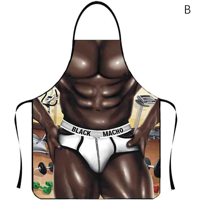 Мускулистый мужчина, сексуальная женщина, забавные кухонные фартуки для женщин, украшения дома, подарки