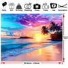 2D Sunset Ocean Background for Vacation Photoshoot and Video