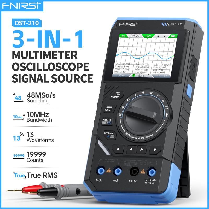 FNIRSI DST-210 и DST-201 - 2-в-1 Автомобильный диагностический инструмент, Портативный, Поворотное управление, Идеально подходит для домашнего использования и ремонта автомобиля