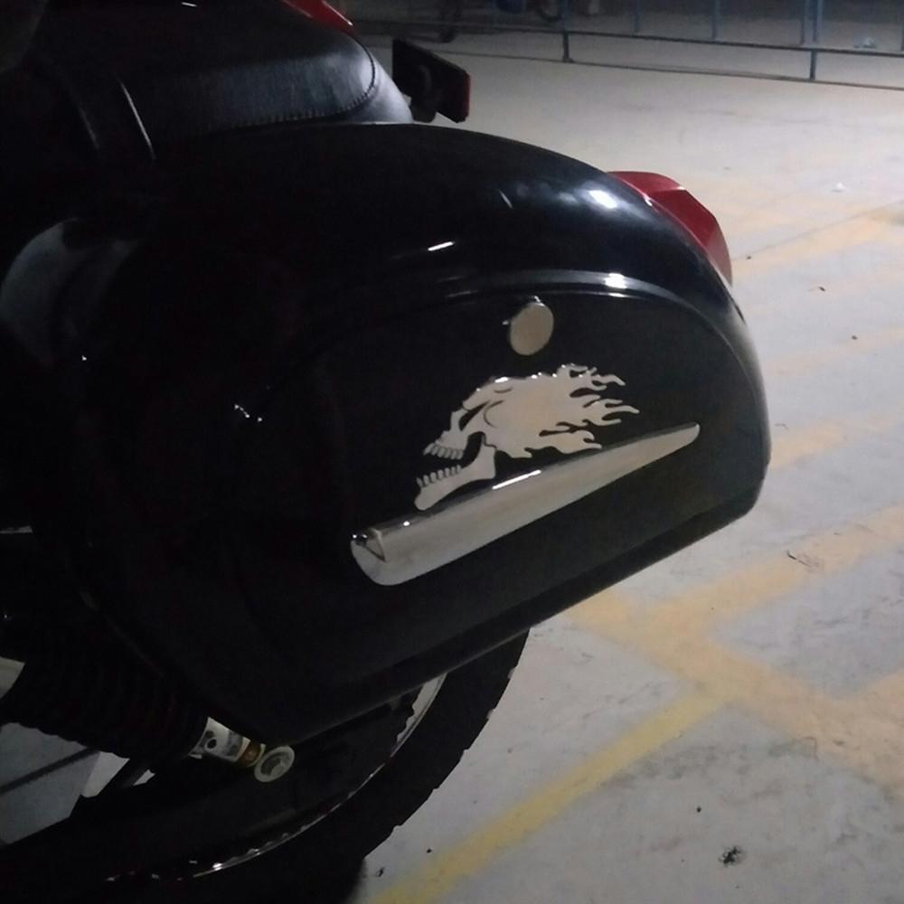 Мотоцикл Танк Автомобиль Щепка Пылающий Череп 3D Гелевая Наклейка Наклейка L/R Пара