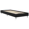 Bed Frame in Black Oak 80 x 200 cm Engineered Wood