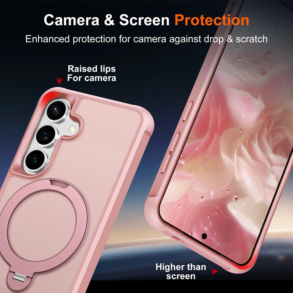 For Samsung Galaxy S26 Magnetic Case Kickstand TPU PC Shockproof Phone Back Cover