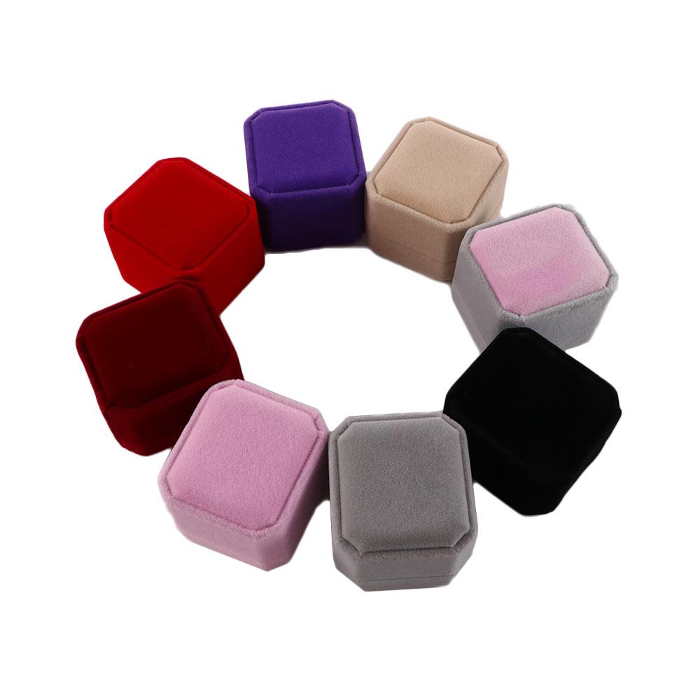 Velvet Ring Holder Earring Storage Jewelry Box Earring Display Case Box Storage Organizer Ring Box