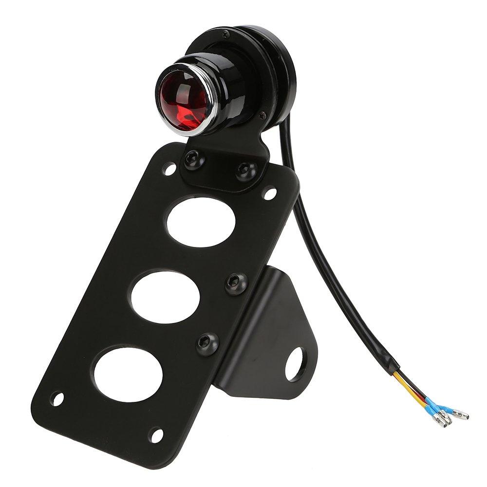 Номерной знак, светодиодные задние фонари, большой круглый стоп-сигнал для мотоцикла, для Harley Sportsters Bobber Chopper, задняя стопа