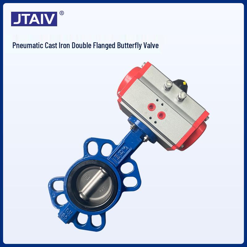 D671X High-Temp Steam Soft Seal Ductile Iron Double-Acting Pneumatic Butterfly Valve