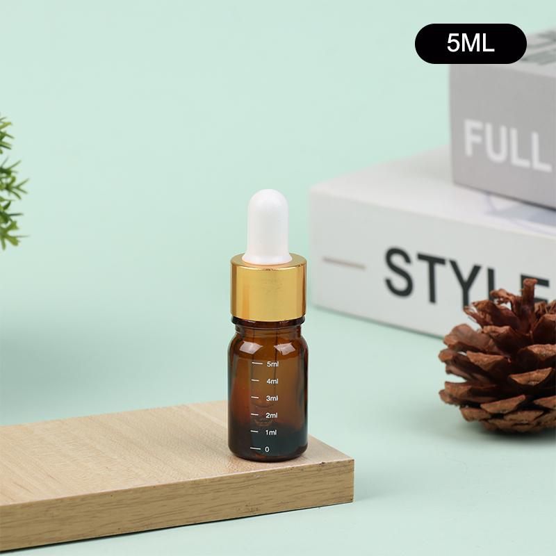 5ml-100ml Dropper Bottles With Scale Reagent Eye Drop Blue Glass Aromatherapy Liquid Pipette Bottle Refillable Bottles Travel