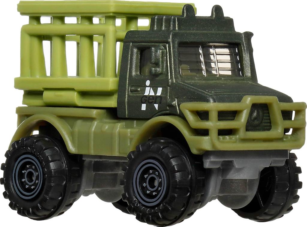 Matchbox Jurassic World 5-Pack Assorted Vehicle Toys, 4 Mini Cars and 1 Dinosaur Minifigure, Ages 3+, Multi-Purpose, JGL60