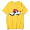 Футболки Harajuku Initial D, футболка унисекс большого размера, летняя футболка унисекс в стиле хип-хоп, забавная футболка GTR Vaporwave JDM с принтом автомобиля, повседневные топы унисекс