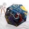 Nightmare Before Christmas2 Themed Automatic Opening and Closing Umbrella, Brightly Colored 8-rib Portable Umbrella, Suitable for Men and Women, A Per