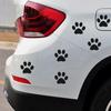 4Pcs Car Sticker Funny Cute Dog Paw Sticker Foot Prints Footprint Decal Animal Stickers Vinyl Motorcycle Auto Decoration Decal