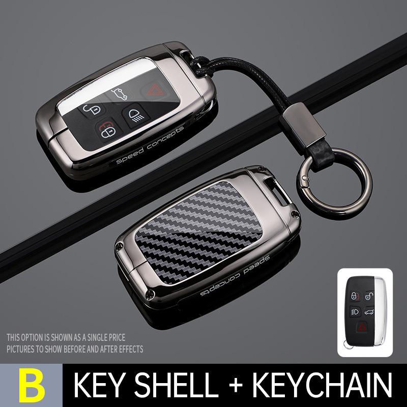 Чехол для ключа автомобиля Land Rover и Jaguar: Подходит для Range Rover, Discovery, Sport, Freelander, Evoque, Defender, Velar - Защитный чехол-оболочка