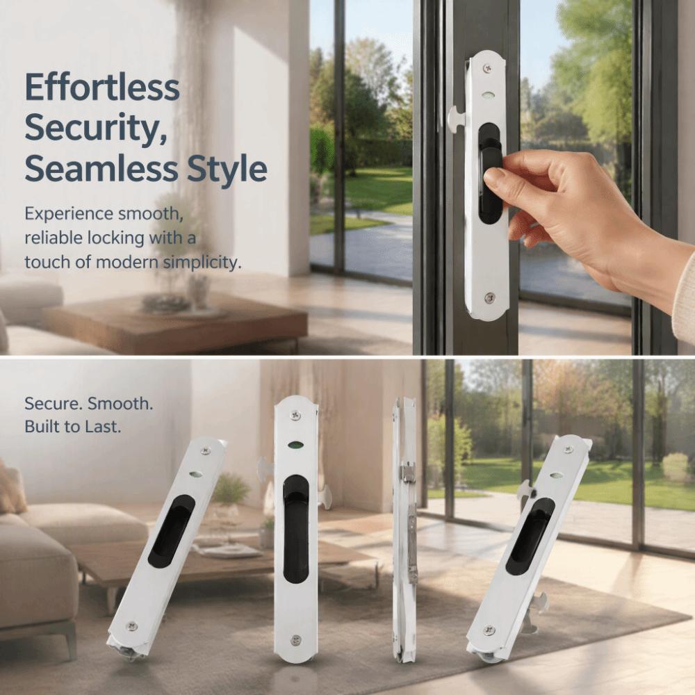 Keyed Lock Sliding Door Lock Flush Mount Mortise Lock Handle Door Lock Catch Sliding Patio Doors