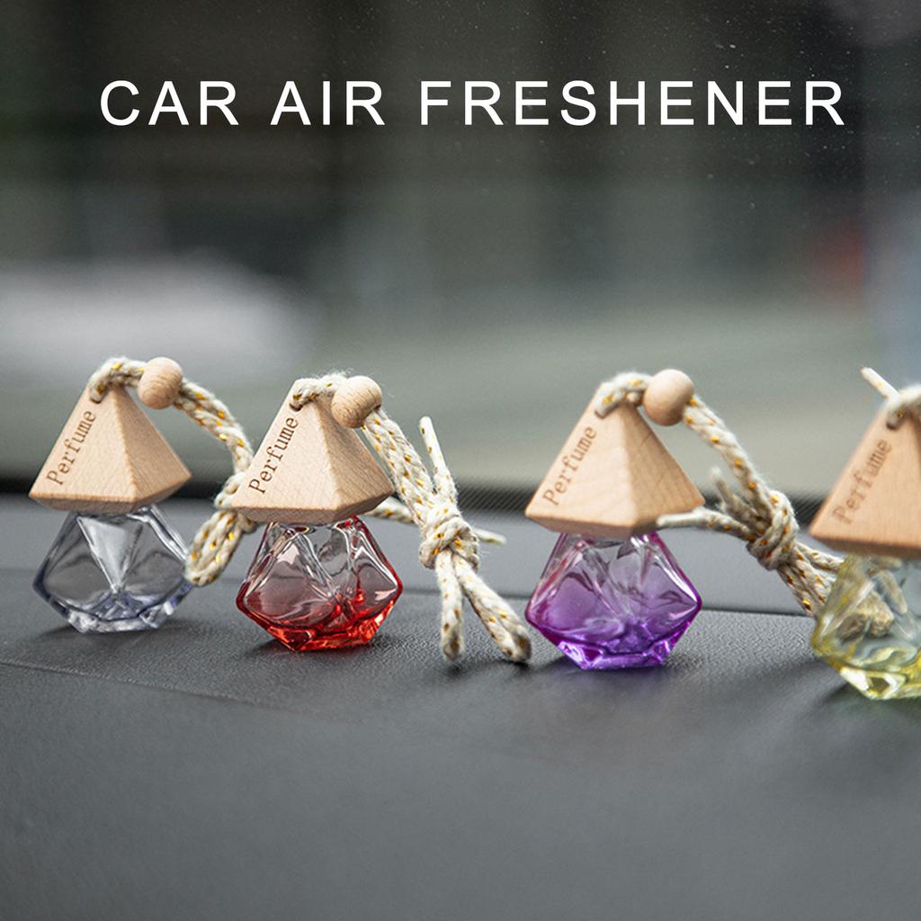 Автомобильный диффузор для духов, украшение для ароматерапии, подвесной флакон с треугольной крышкой, освежитель воздуха, диффузор для эфирных масел