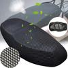 Мотоциклетная 3D сетчатая ткань противоскользящая накладка на сиденье скутера чехол на сиденье электрического велосипеда летние дышащие чехлы подушка сетчатый чехол новый