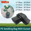100Pcs Nursery Plants Cultivation Pot Planting Bag  for Garden Orchard Tree Transplanting