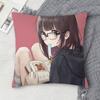 Nanase Kurumi Double-Sided Printed Square Decorative Cushion Cover For Sofa Living Room Home Decor