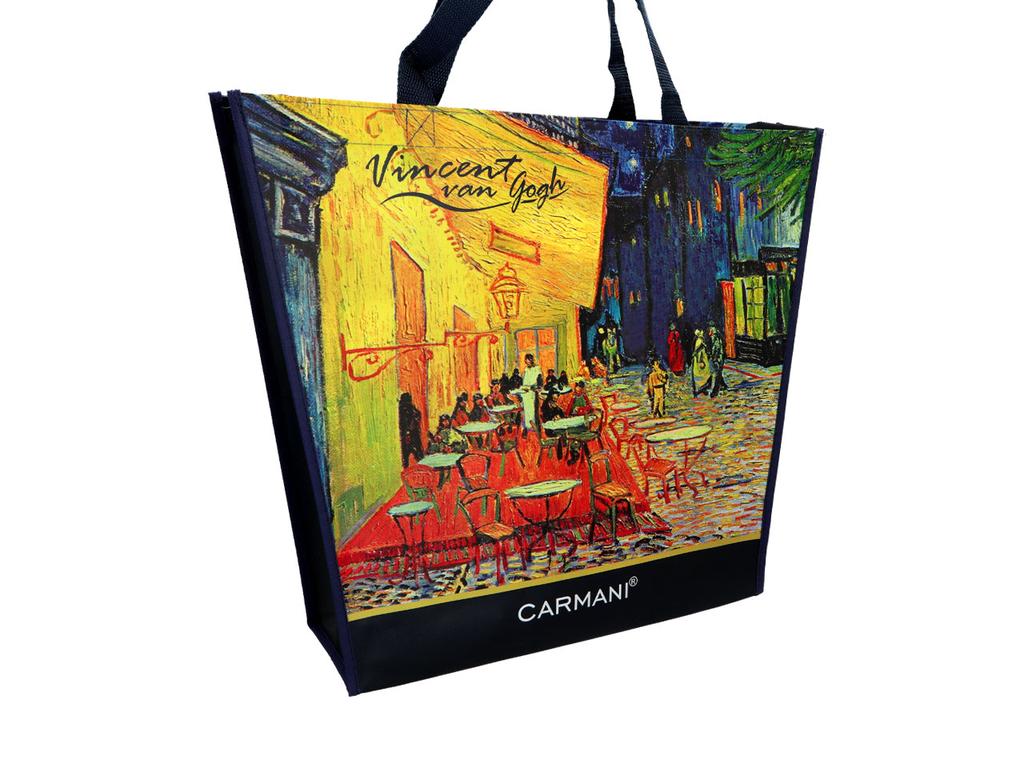 Torba Trapezowa Damska Na Ramię Van Gogh Taras Kawiarni Carmani Dar