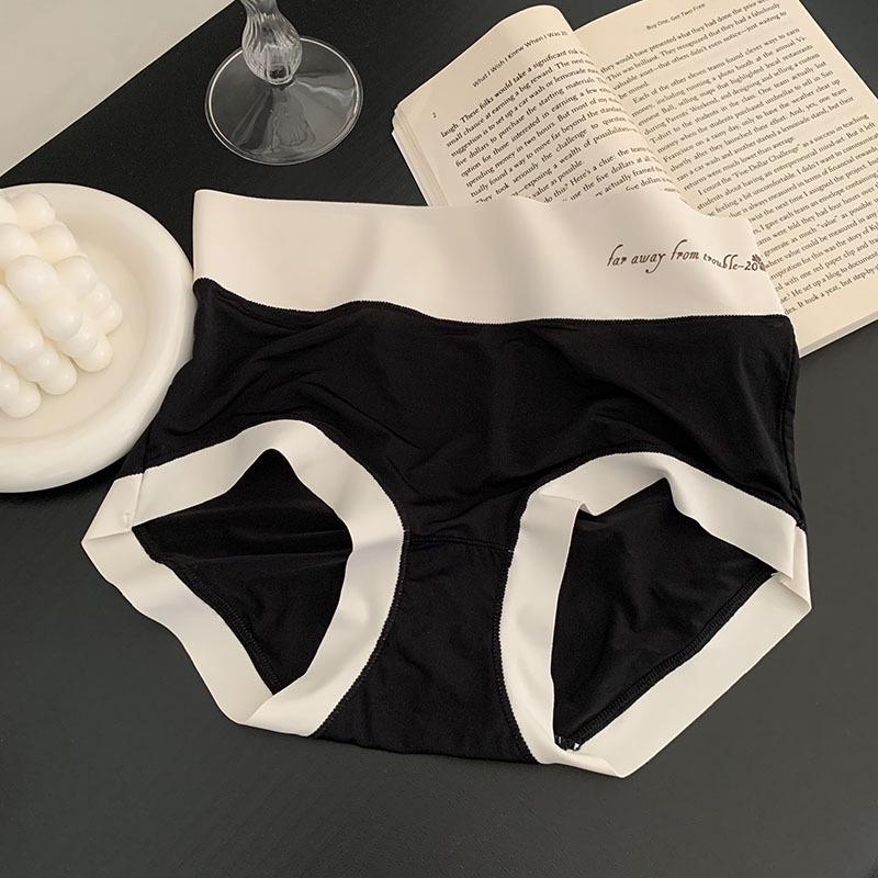 High-Waisted Nude Feel Quick-Dry Ice Silk Tummy Control Panties – Breathable Hip-Lifting Cotton Crotch Triangle Design for Women.
