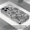 Sleek Transparent Floral Lace phone case mobile phones for iphone 17 pro max cover Glass for iPhone 17 16 15 14 13 12pm Pro Plus