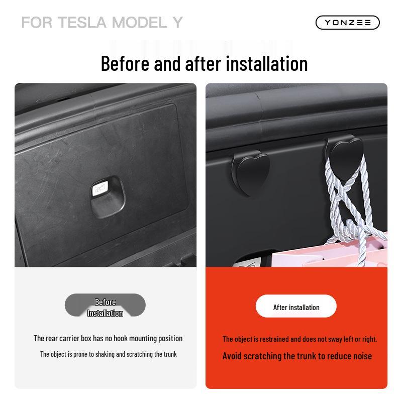 Аксессуар-крючок для переднего багажника Tesla Model Y для удобного хранения вещей
