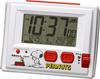 RHYTHM Snoopy Alarm with Thermometer and 108 X 81 X 46 8RZ126RH03 Clock, Radio-Controlled, Hygrometer, R126, White, Mm,