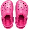 Crocs Classic Lined Glitter Clog Comfortable Versatile Toddler Shoes Baby Clogs Pink 207463-6SZ
