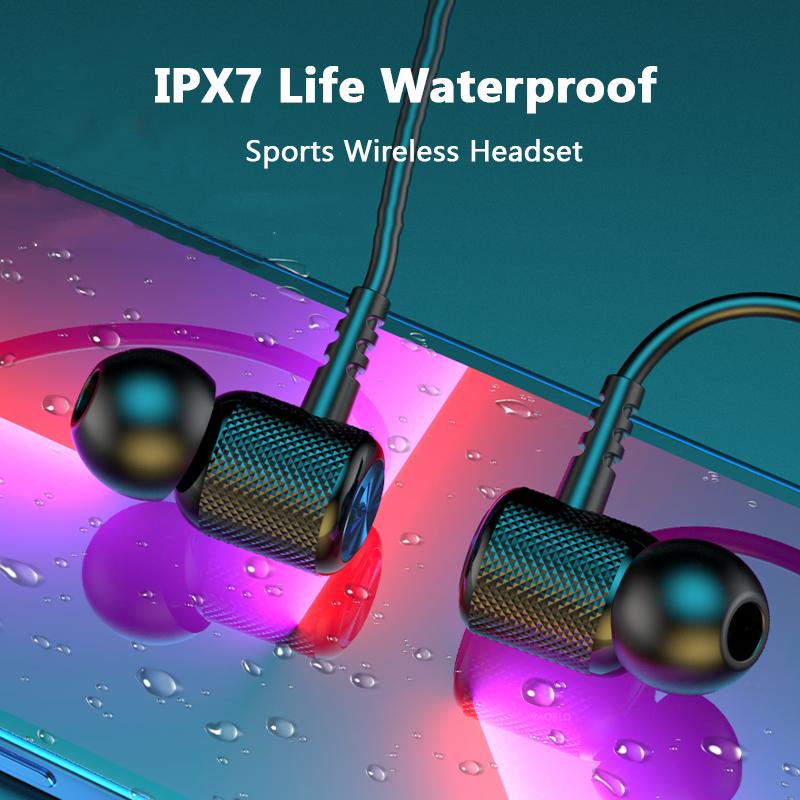 VAORLO Bluetooth 5.0 Наушники с низкой задержкой для спортивной гарнитуры Большая емкость Стерео HiFi Музыка для всех смартфонов