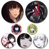 58MM Anime Manga KAKEGURUI Brooch 58mm Round Lapel Pin Breastpin Yumeko Jabami Cartoon Cosplay Badge for Clothes Backpack Decor Gifts
