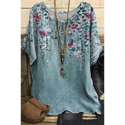 Женская повседневная футболка с принтом 3D Cat Animal, винтажная свободная футболка с коротким рукавом, топы больших размеров на весну и лето