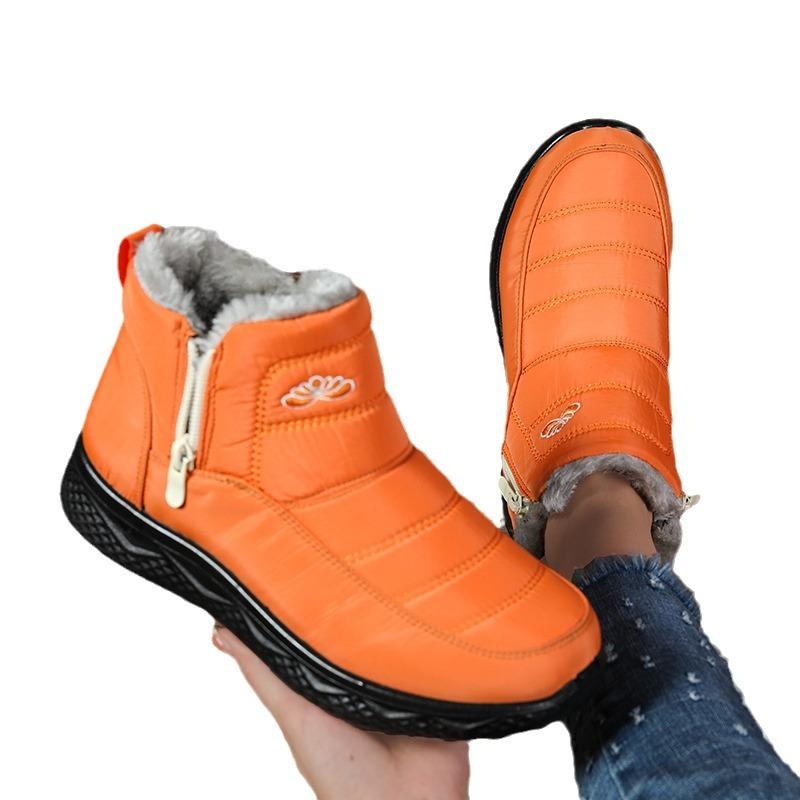 Cotton Shoes Women's Winter Thick and Warm Snow Boots, Plus Size Women's Short Boots