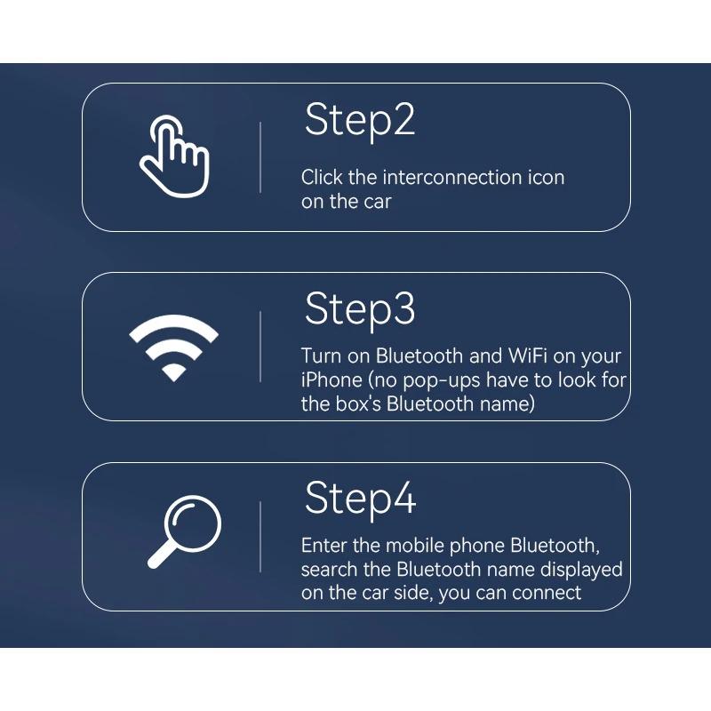 2 в 1 Wifi Carplay Box Android Auto Adapt Wireless Carplay Display Bluetooth 5.0 Type C и USB для проводного смарт-бокса OEM-обновления