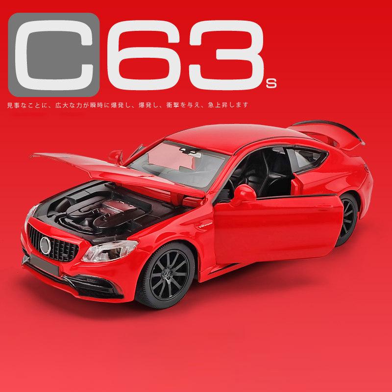 1:32 C63S Coupe Сплав Модель Автомобиля Литьевой Металлический Игрушечный Транспорт Автомодели Коллекция Симуляция Звука и Света Подарки для Детей