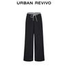 UR Women's Casual Plaid Drawstring Straight Leg Pants