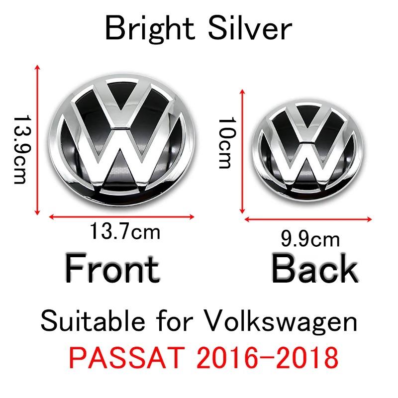 New 2026 For VW Passat B8 2016 2017 2018 Logo Car Badge Hood Front Grille Rear Trunk Emblem Decoration Accessories Replacement Parts zs0