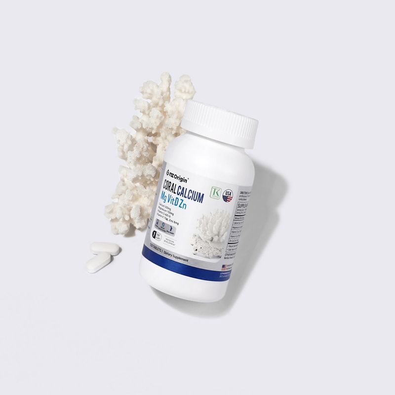Кальций из кораллов новозеландского происхождения Mg Вит. D Zn 120 шт.